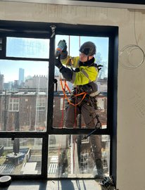 rope access glazing installation in london